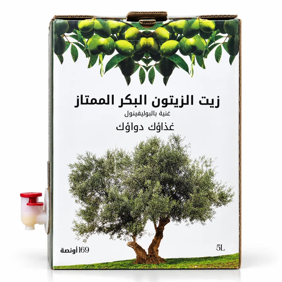 زيت الزيتون البكر الممتاز 5 لتر Jnan Zagora